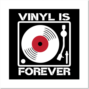 Vinyl is forever t shirt vinyl record collectors Posters and Art